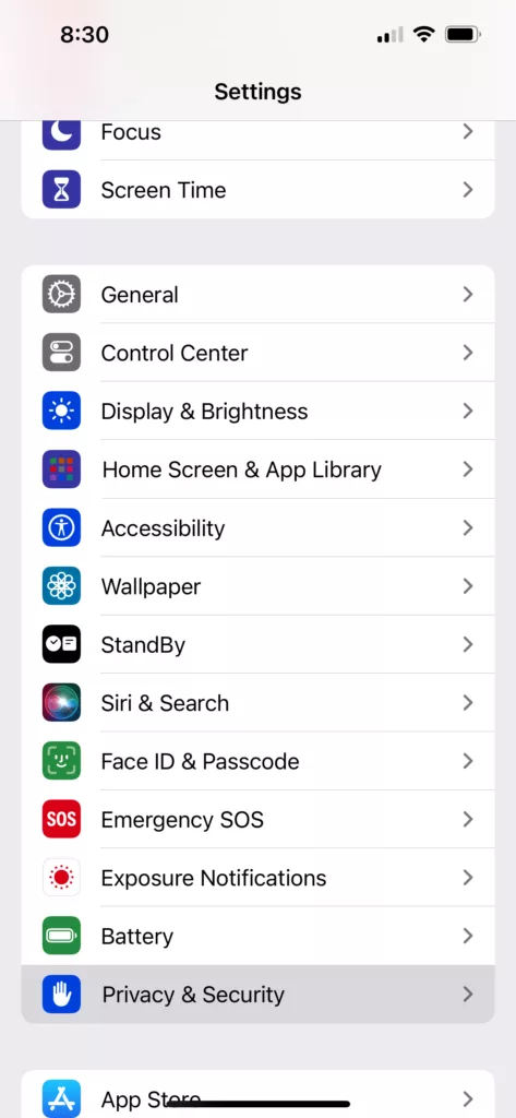 来自 iOS 一般设置的截图高亮